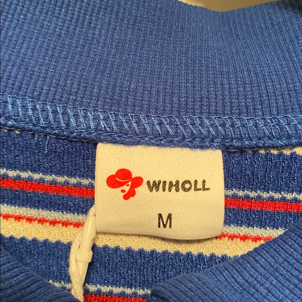 Wiholl Multicolor Striped Polo Shirt…size M - Picture 4 of 6
